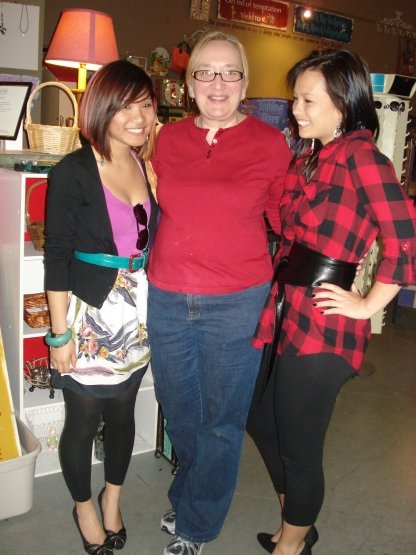 My Sister, Dee Keeton (Owner), and a friend at the Cupcake Emporium.